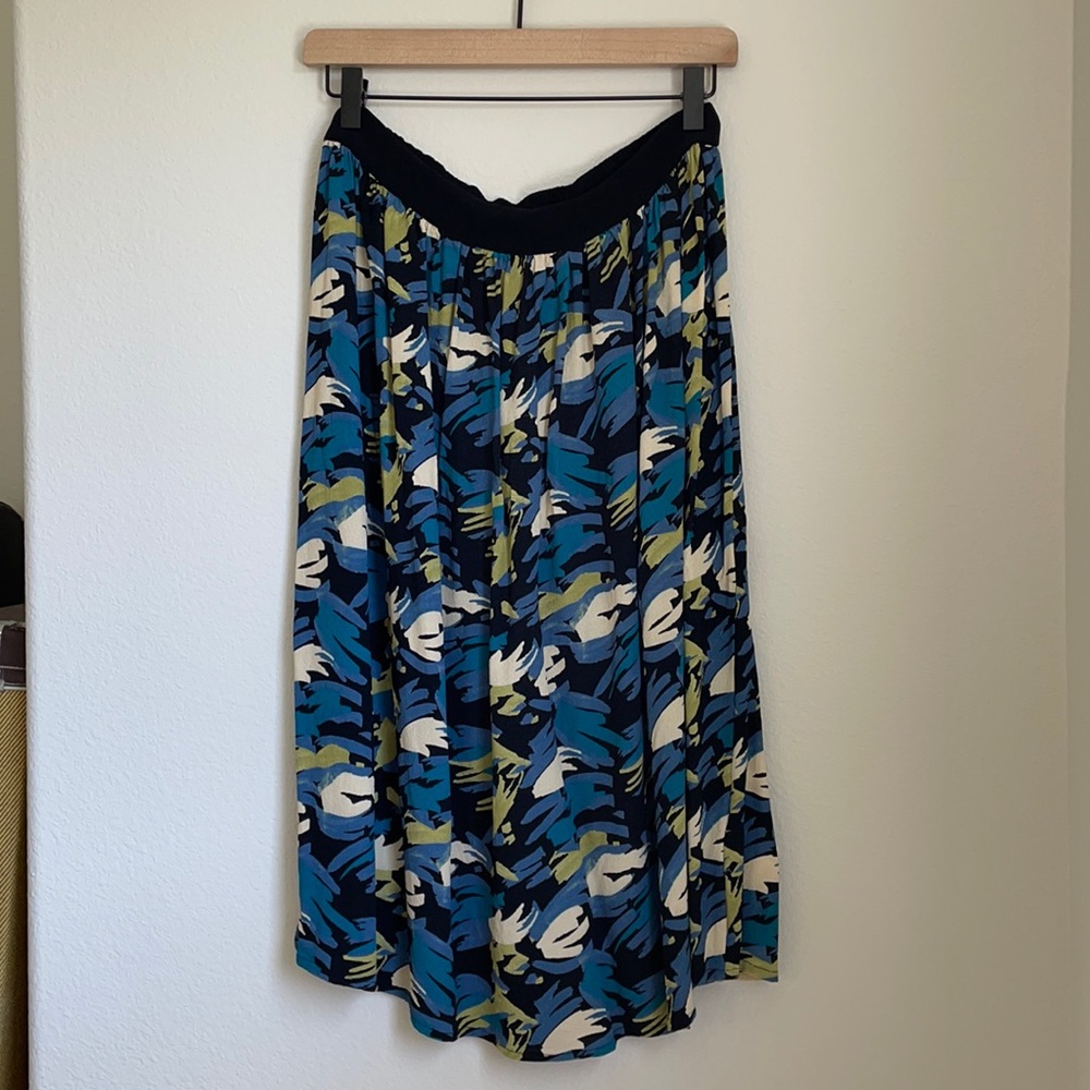 Anthropologie Rdalamal Atelier Midi Skirt
